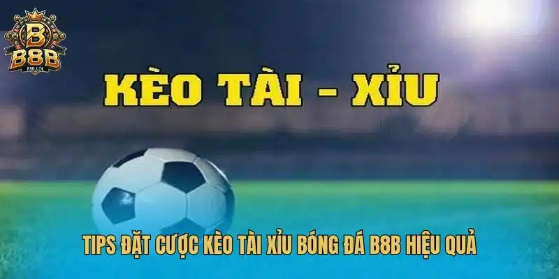 Tips đặt cược kèo tài xỉu bóng đá B8B hiệu quả